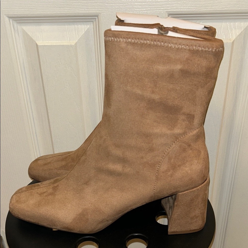 Faux Suede Ankle Boots Size 11